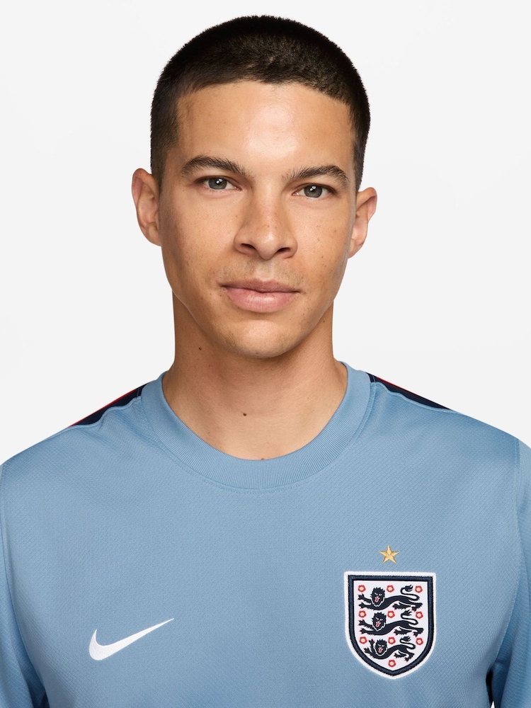 Nike Work Blue England Strike Football T-Shirt - Image 3 of 3 Nike Work Blue England Strike Football T-Shirt - Image 3 of 3