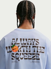 Albastru hidrogen - Tricou larg Nike NSW pentru femei - Imaginea 4 din 5