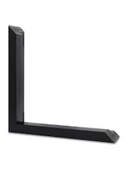 Brookpace Lascelles Natural Black Hand Made in UK'Arrangement I' Abstract Wall Art In A Modern Matte Finish Box Frame 50 x 61cm Wall Art - Image 4 of 4