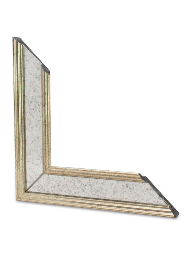 Brookpace Lascelles Cream Mirror Hand Made in UK 'Fish III' Archive picture framed in Antique Gold Toned  Mirrored frame  40 x 50cm Wall Art - Image 4 of 4