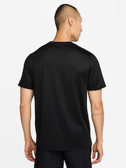 Nike Black Miler Dri-FIT UV Running T-Shirt - Image 2 of 3