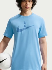 Nike Blue Tottenham Hotspur FC Crest Graphic T-Shirt - Image 3 of 5