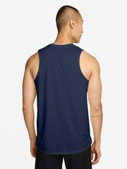 Nike Midnight Navy Miler Dri-FIT Running Vest - Image 2 of 3