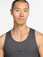 Nike Chrome Black Athletic Club Dri-FIT Ribbed Training Tank Top - Image 3 of 3