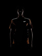 Nike Total Orange Miler Dri-FIT UV Running T-Shirt - Image 5 of 5