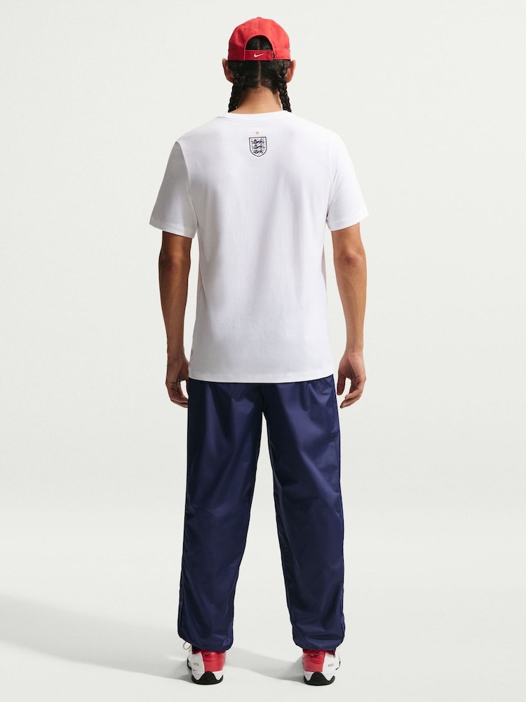 Nike White England Pride Logo Graphic T-Shirt - Image 2 of 5