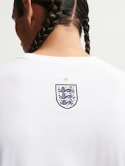 Nike White England Pride Logo Graphic T-Shirt - Image 5 of 5
