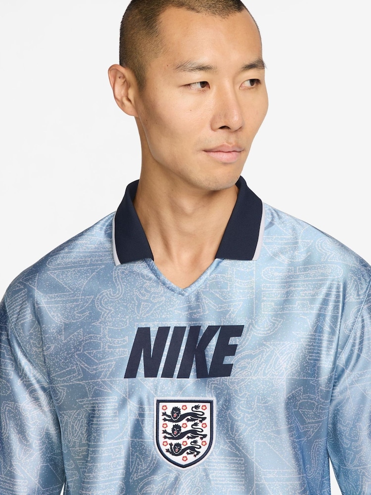 Nike Work Blue England Energy Graphic T-Shirt - Image 3 of 3 Nike Work Blue England Energy Graphic T-Shirt - Image 3 of 3