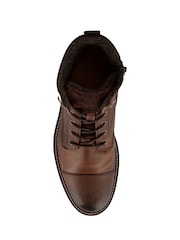 Jones Bootmaker Brown Dusseldorf Leather Lace-Up Boots - Image 4 of 5