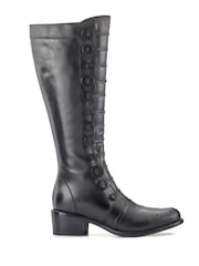 Jones Bootmaker Black Andreea Leather Long Boots - Image 1 of 5