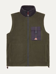 Verde - Sealskinz Wreningham Mens Polar Fleece Gilet - Imagem 6 de 6