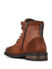 Jones Bootmaker Tan Dusseldorf Leather Lace-Up Boots - Image 4 of 5