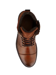 Jones Bootmaker Tan Dusseldorf Leather Lace-Up Boots - Image 5 of 5