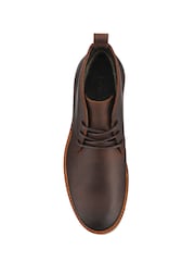 Jones Bootmaker Brown Darrel Grippy Leather Ankle Boots - Image 5 of 5