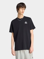 adidas Originals Black Milan Superstar Graphic T-Shirt - Image 1 of 7