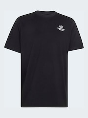 adidas Originals Black Milan Superstar Graphic T-Shirt - Image 6 of 7