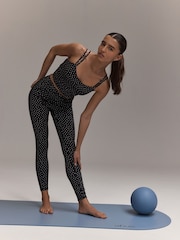 Polka Dot Active Power Cross Back Sports Bra - Image 4 of 9