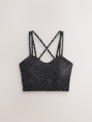 Polka Dot Active Power Cross Back Sports Bra - Image 7 of 9