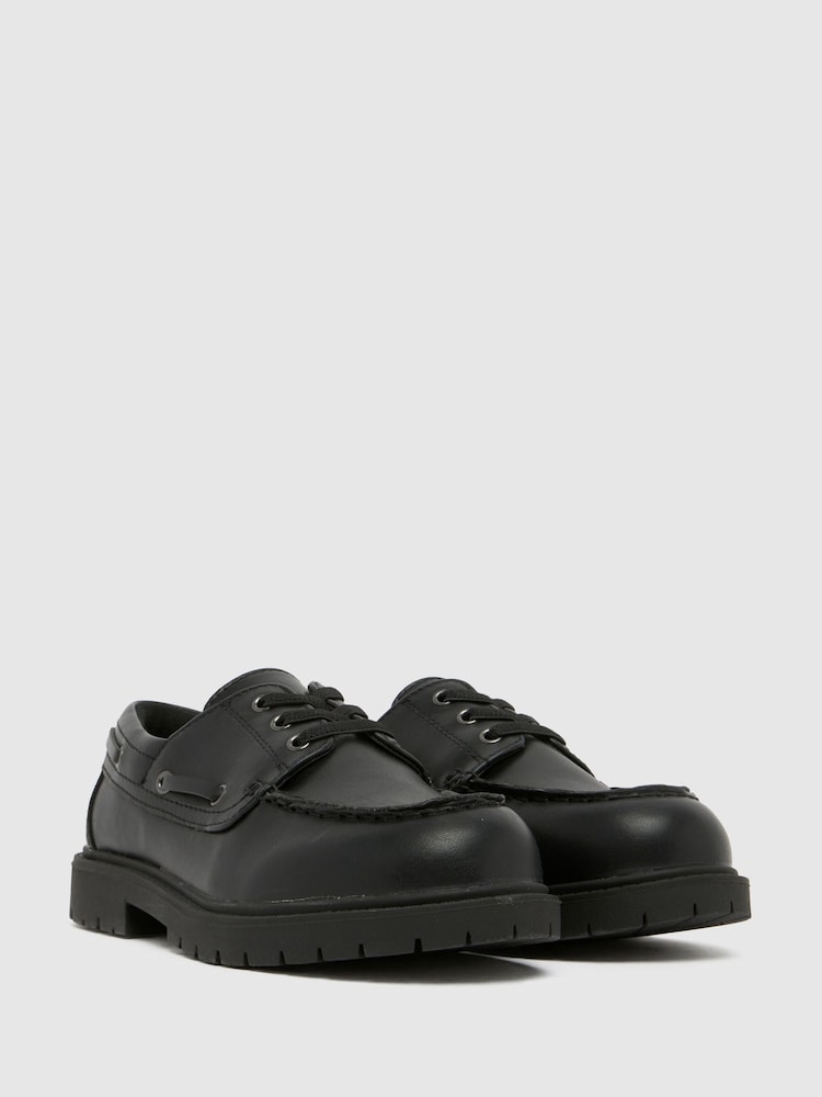 Schuh Lance Boat Black Shoes - Image 2 of 4 Schuh Lance Boat Black Shoes - Image 2 of 4