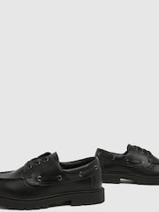 Schuh Lance Boat Black Shoes - Image 3 of 4