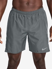 Nike Smoke Grey Miler Dri-FIT 7 Inch 2-In-1 Running Shorts - Image 1 of 5