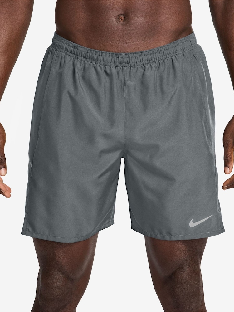 Nike Smoke Grey Miler Dri-FIT 7 Inch 2-In-1 Running Shorts - Image 1 of 5