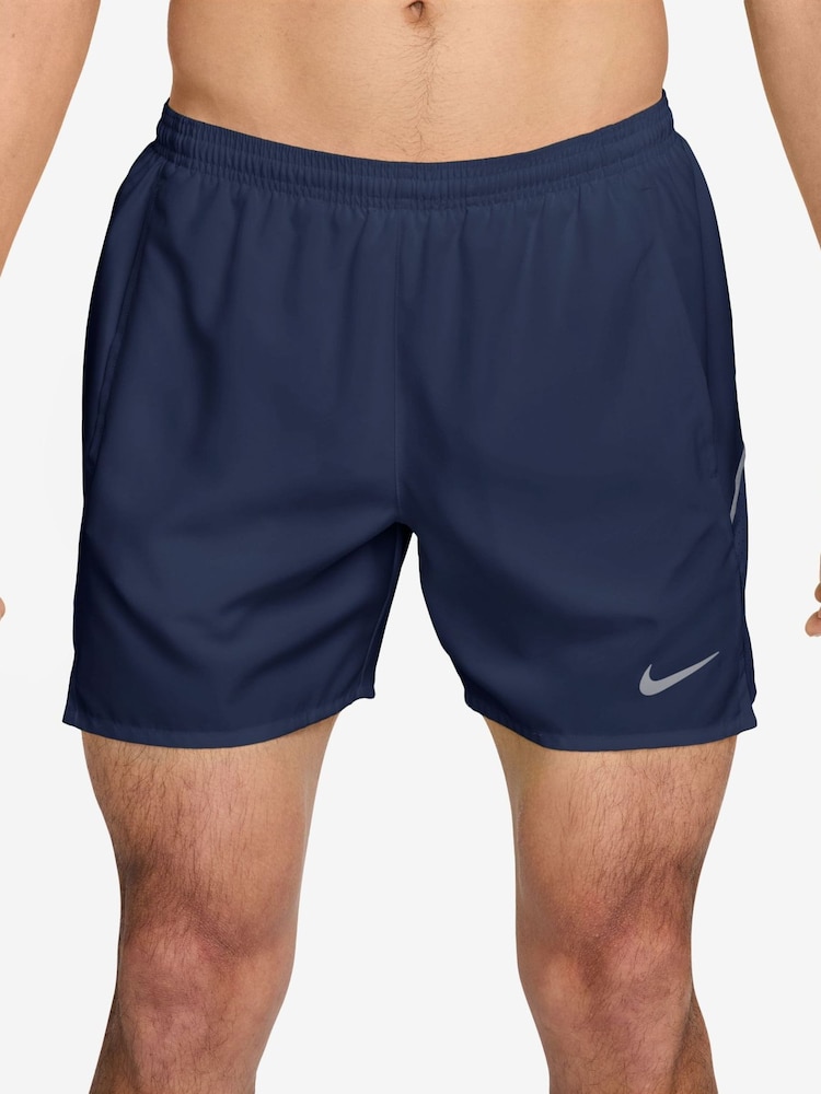 Nike Midnight Navy Miler Dri-FIT 5 inch Brief-Lined Running Shorts - Image 1 of 4