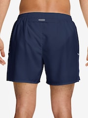 Nike Midnight Navy Miler Dri-FIT 5 inch Brief-Lined Running Shorts - Image 2 of 4