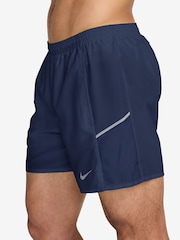 Nike Midnight Navy Miler Dri-FIT 5 inch Brief-Lined Running Shorts - Image 3 of 4