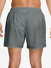 Nike Smoke Grey Miler Dri-FIT 5 inch Brief-Lined Running Shorts - Image 2 of 4