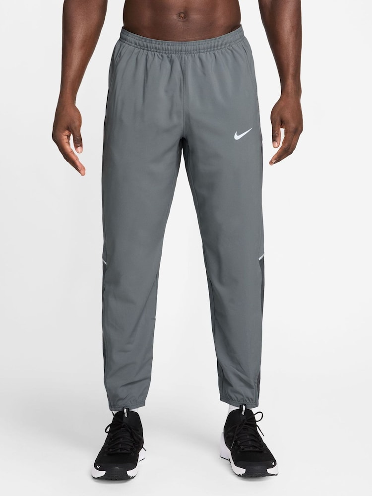 Nike Smoke Grey Miler Dri-FIT Running Joggers - Image 1 of 4 Nike Smoke Grey Miler Dri-FIT Running Joggers - Image 1 of 4