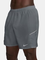Nike Smoke Grey Miler Dri-FIT 7 Inch Unlined Running Shorts - Image 3 of 5