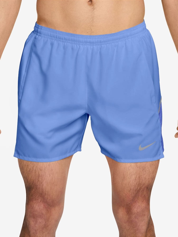 Nike Royal Pulse Blue Miler Dri-FIT 5 inch Brief-Lined Running Shorts - Image 1 of 4