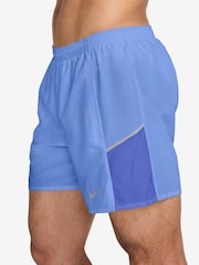 Nike Royal Pulse Blue Miler Dri-FIT 5 inch Brief-Lined Running Shorts - Image 3 of 4