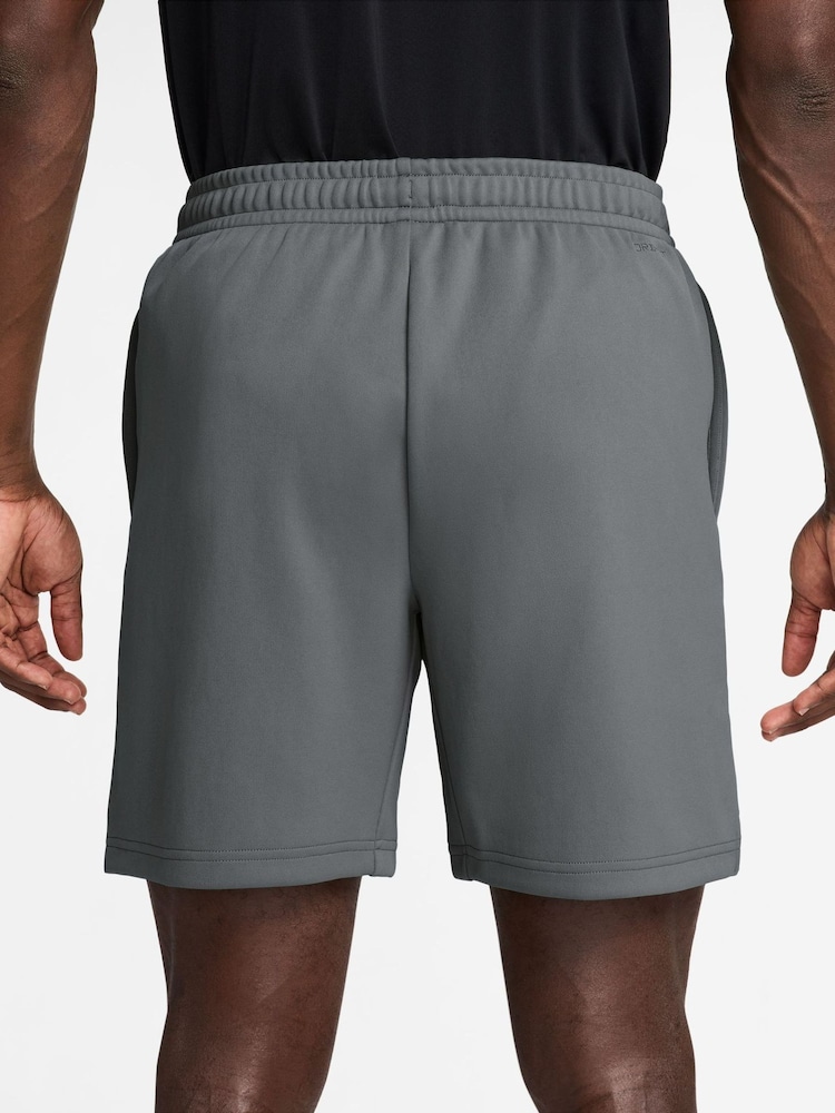 Nike Smoke Grey Flex Dri-FIT 7" Fleece Training Shorts - Image 2 of 4