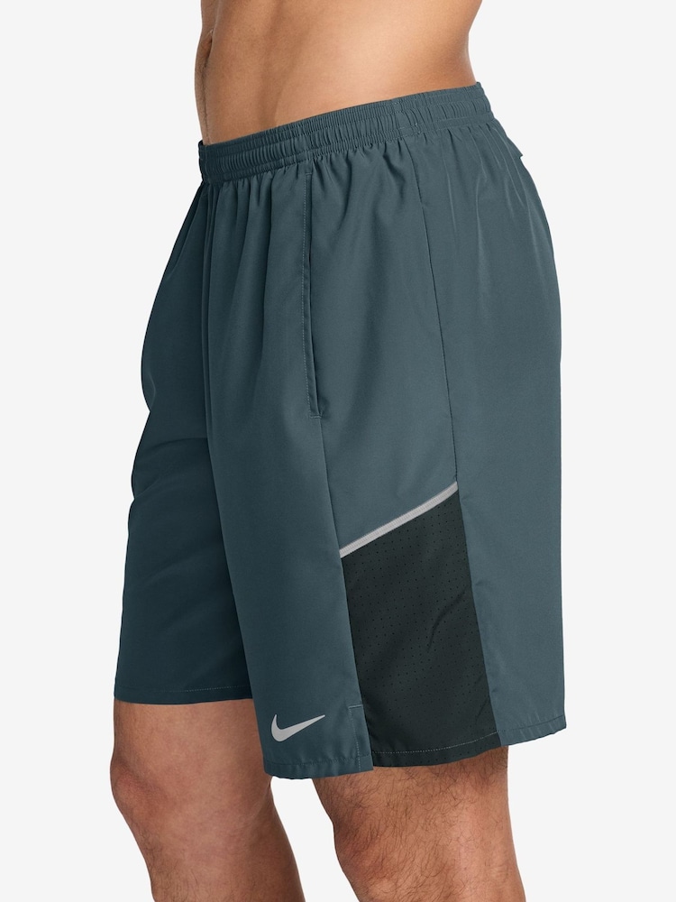 Nike Mineral Slate Miler Dri-FIT 9 Inch Unlined Running Shorts - Image 2 of 5