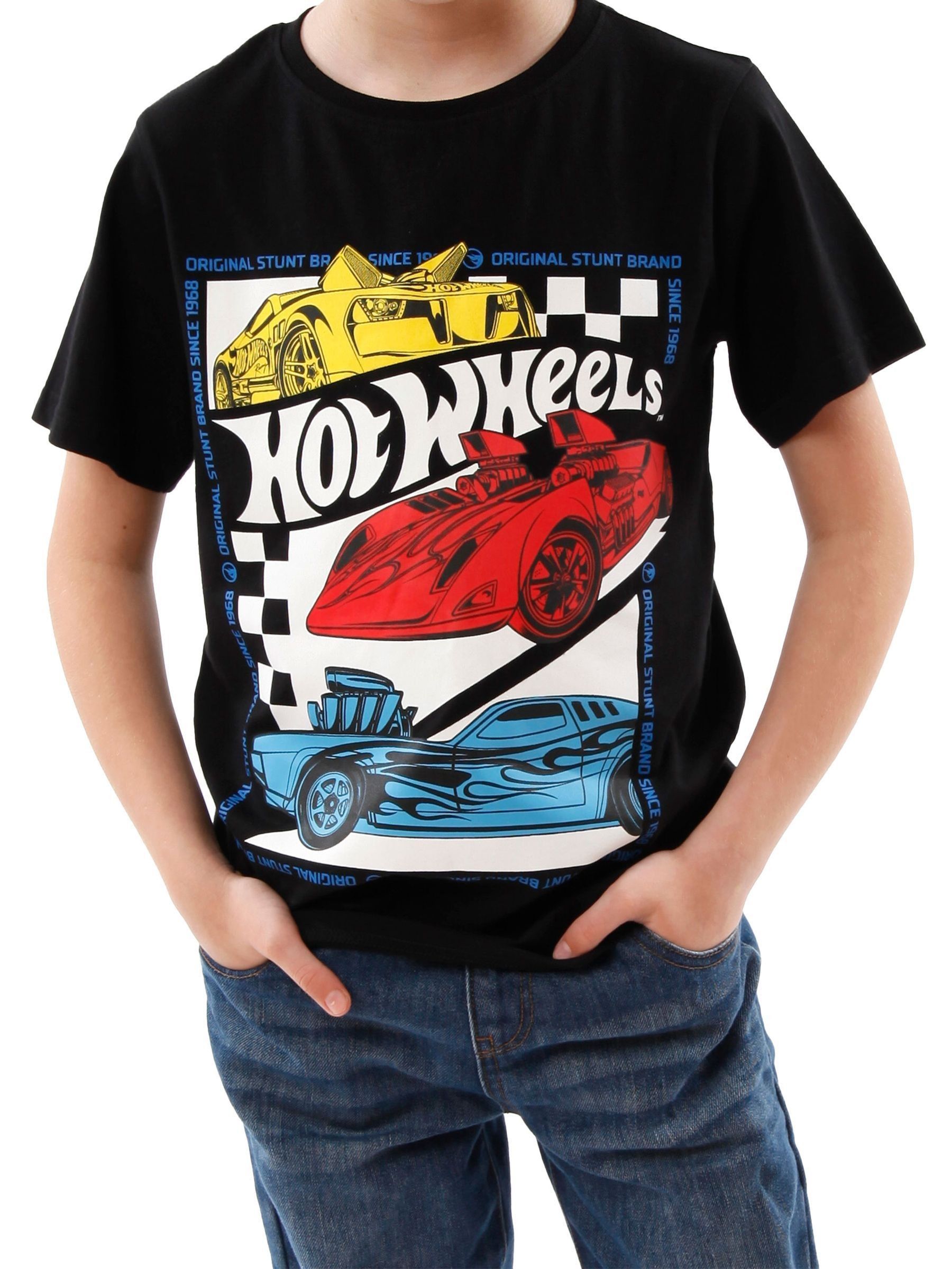 Buy Character Black Hot Wheels T-Shirt Since 1968 from Next South