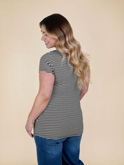 JoJo Maman Bébé True Black 2-Pack Maternity And Nursing T-Shirts - Image 4 of 11