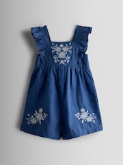 JoJo Maman Bébé Blue Jumpsuit - Image 1 of 3