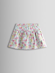 JoJo Maman Bébé Blue Smocked Cap Sleeve Top & Skort Set - Image 5 of 6