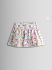 JoJo Maman Bébé Blue Smocked Cap Sleeve Top & Skort Set - Image 6 of 6