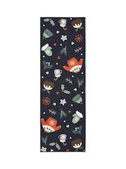 FLOORMATTERS Navy 2 Piece Seasons Greetings Mats and Runners Set - Image 3 of 5