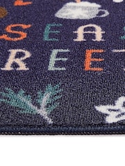 FLOORMATTERS Navy 2 Piece Seasons Greetings Mats and Runners Set - Image 5 of 5