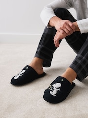 Black/White Guinness Towelling Mule Slippers - Image 1 of 2