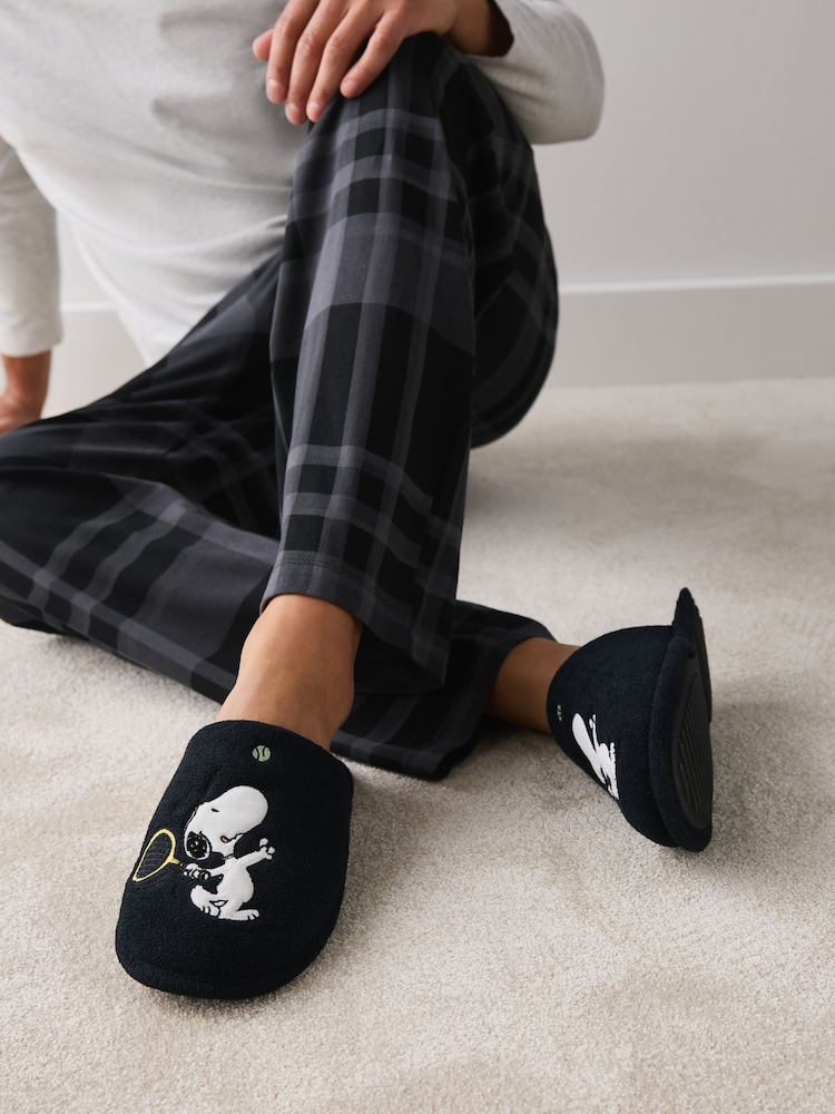 Black/White Guinness Towelling Mule Slippers - Image 2 of 2