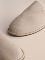 Taupe - 시그니처 가죽 뮬 슬리퍼 - 8의 이미지 5