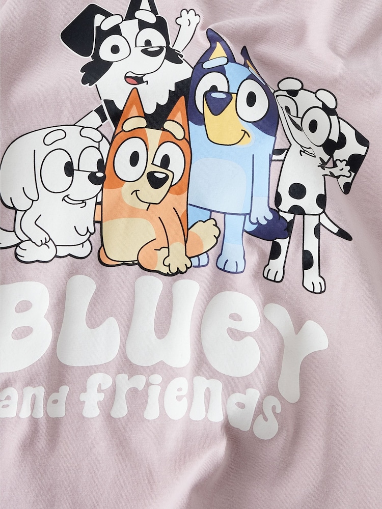 Name It Purple Bluey Top And Trousers Pyjamas Set - Image 4 of 4