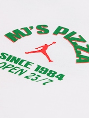 Jordan White Brand Pizza White T-Shirt - Image 3 of 3
