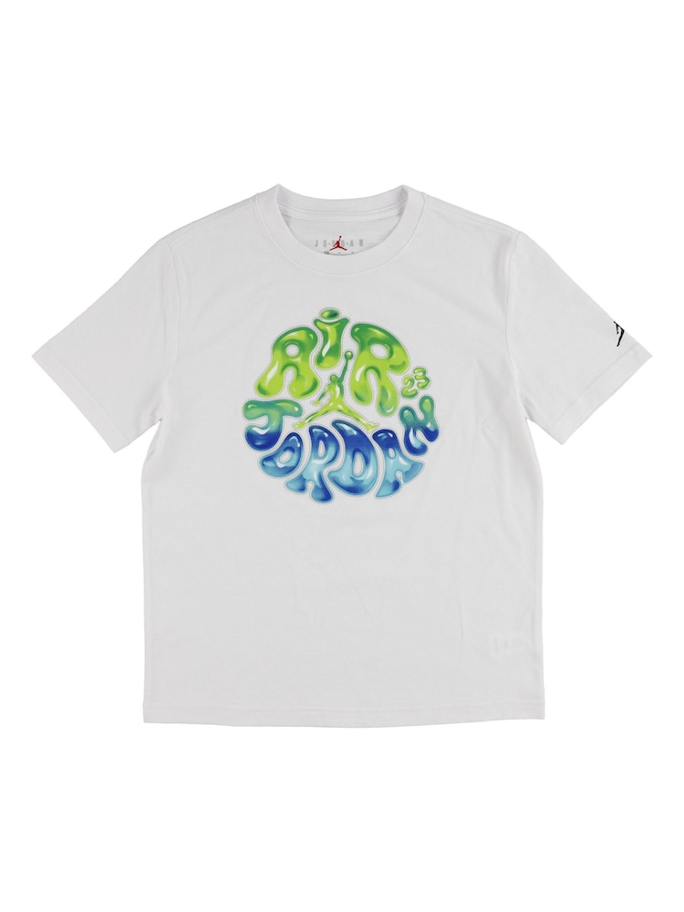 Jordan White Spr Splsh Jordan Bubble Short Sleeve T-Shirt - Image 1 of 3