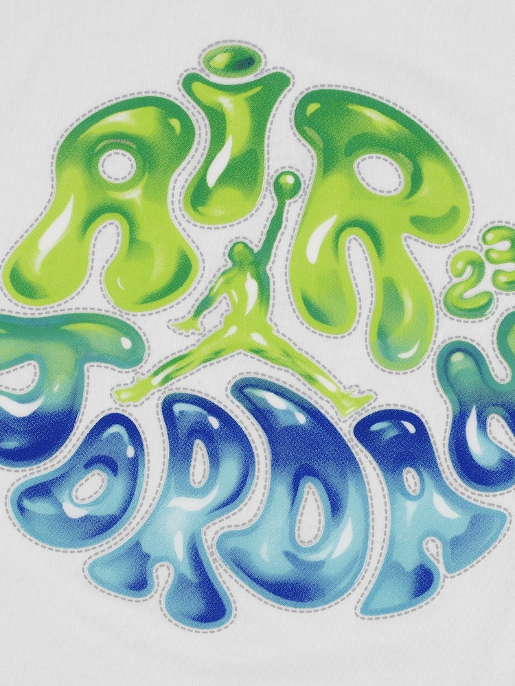 Jordan White Spr Splsh Jordan Bubble Short Sleeve T-Shirt - Image 3 of 3